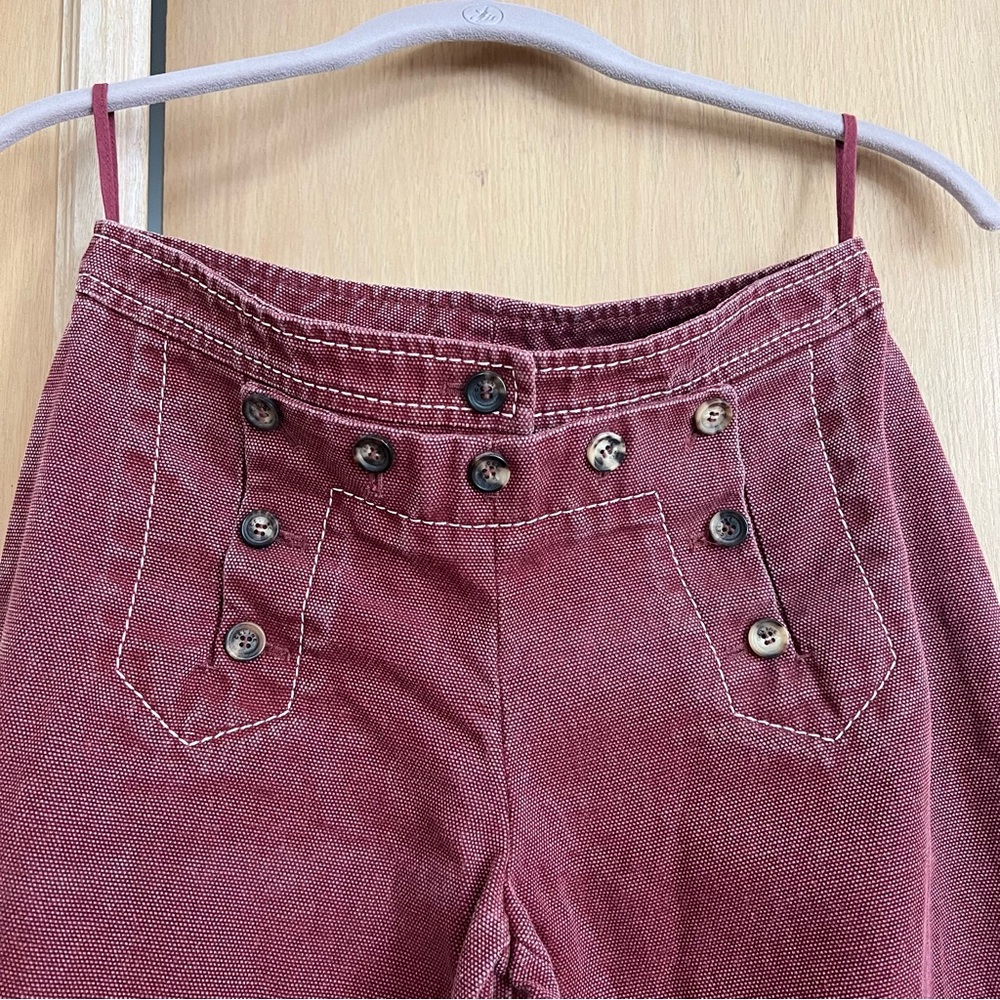 CELINE PARIS Distressed Wide Leg Sailor Jeans - Picture 2 of 12
